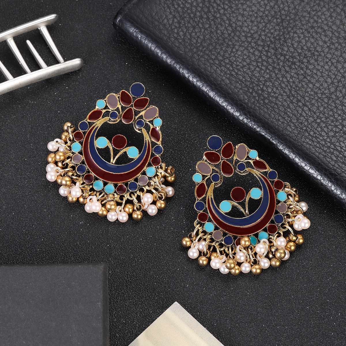 Ethnic-Women-Round-Flower-Dangle-Earrings-Jhumka-Indian-Earrings-Vintage-Fashion-Beads-Tassel-Jhumka-1005005133355004-12