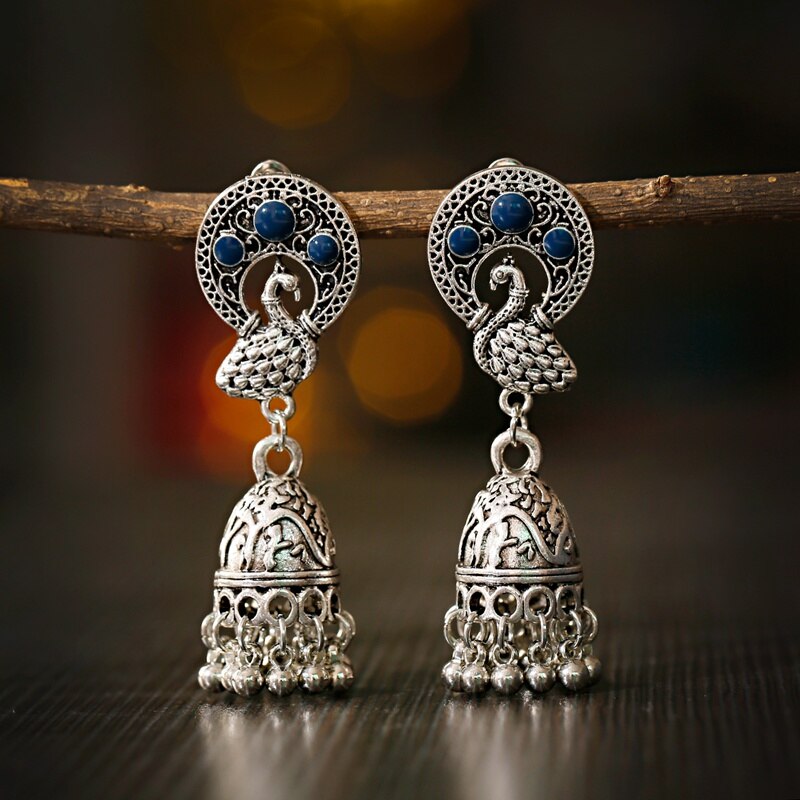 Indian-Tribal-Gypsy-Silver-Color-Peacock-Earring-For-Women-2020-Boho-Vintage-Earring-Ethnic-Jewelry--4001251143024-7