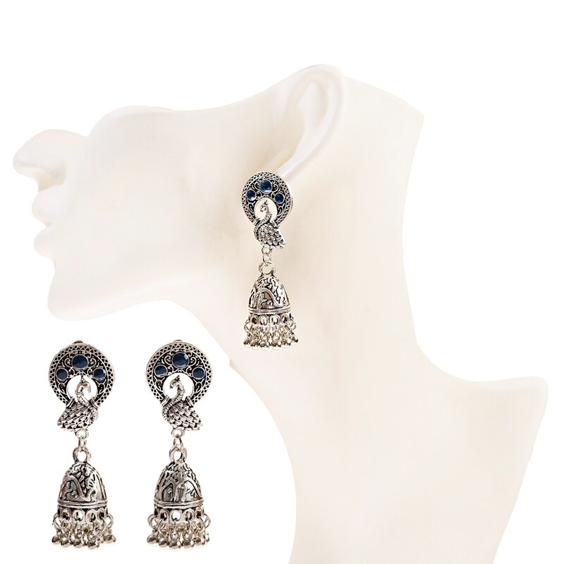 Indian-Tribal-Gypsy-Silver-Color-Peacock-Earring-For-Women-2020-Boho-Vintage-Earring-Ethnic-Jewelry--4001251143024-8