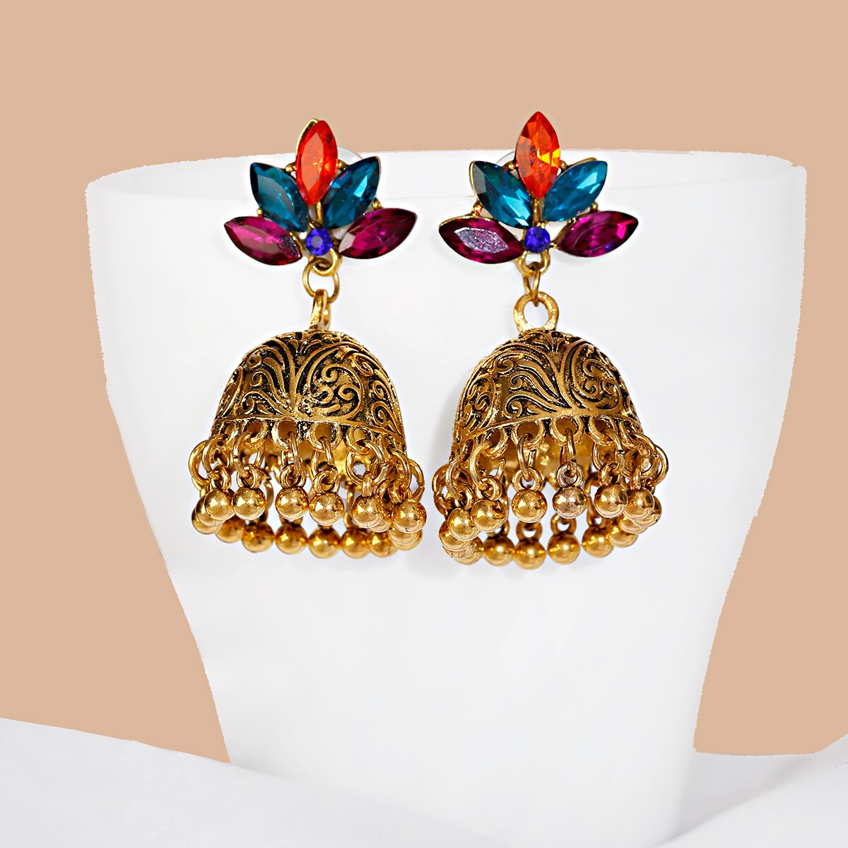 Luxury-Indian-Jhumka-Earrings-For-Women-Retro-Flower-Carved-CZ-Big-Bells-Tibetan-Earrings-Oorbellen-1005004770824397-4