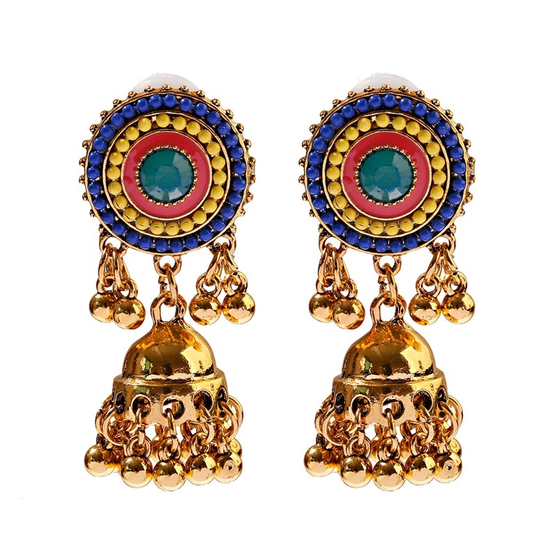 New-Vintage-Corful-Beaded-India-Wedding-Earrings-Hangers-Classic-Gold-Color-Ladies-Earrings-Bohemian-1005003160780528-7