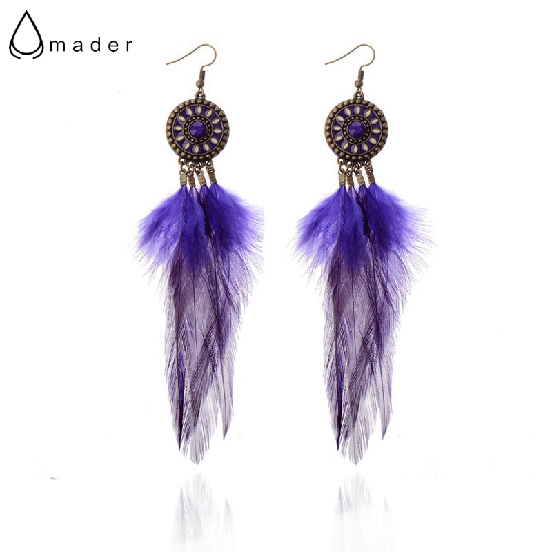New-Vintage-Purple-Bohemian-Boho-Multicolor-Rhinestone-Crystals-Feather-Tassel-Hollow-Hook-Earrings--2251832605837625-2