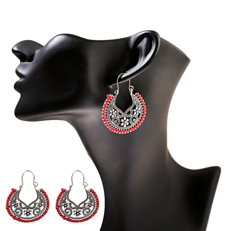 Retro-Bollywood-Womens-Jewellery-Ethnic-Silver-Plated-Afghan-Semicircle-Silk-Drop-Jhumka-Indian-Earr-4001233170665-7