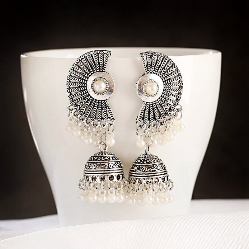 Retro-Silver-Color-Sector-Jhumka-Earrings-For-Women-Boho-Gypsy-Pearl-Tassel-Indian-Drop-Earrings-Ore-4001134948720-4
