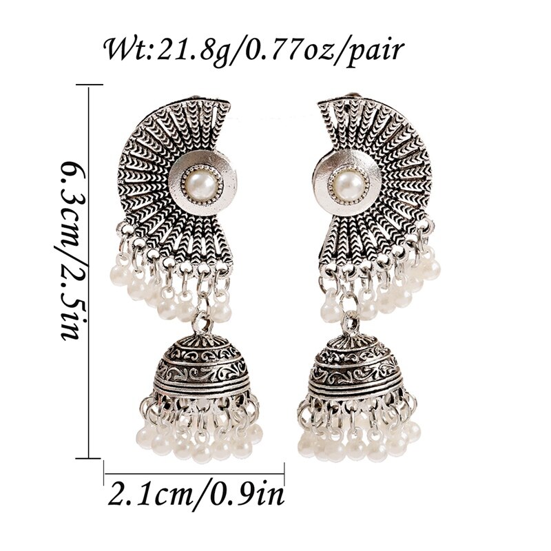 Retro-Silver-Color-Sector-Jhumka-Earrings-For-Women-Boho-Gypsy-Pearl-Tassel-Indian-Drop-Earrings-Ore-4001134948720-6