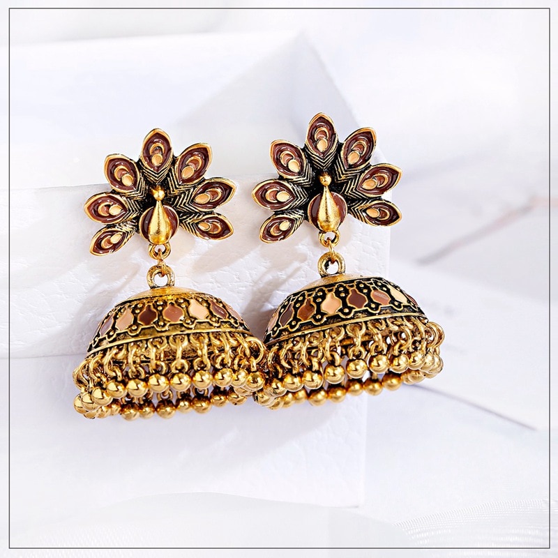 Vintage-Antique-Indian-Bollywood-Peacock-Carved-Jhumka-Jhumki-Earrings-Women-Boho-Ethnic-Gold-Color--3256801644776993-6