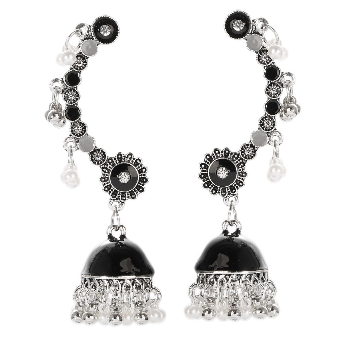 Vintage-Black-Dripping-Oil-Indian-Earring-For-Women-Pendient-Ethnic-Flower-Earring-Tibetan-Jewelry-B-1005004041465466-4