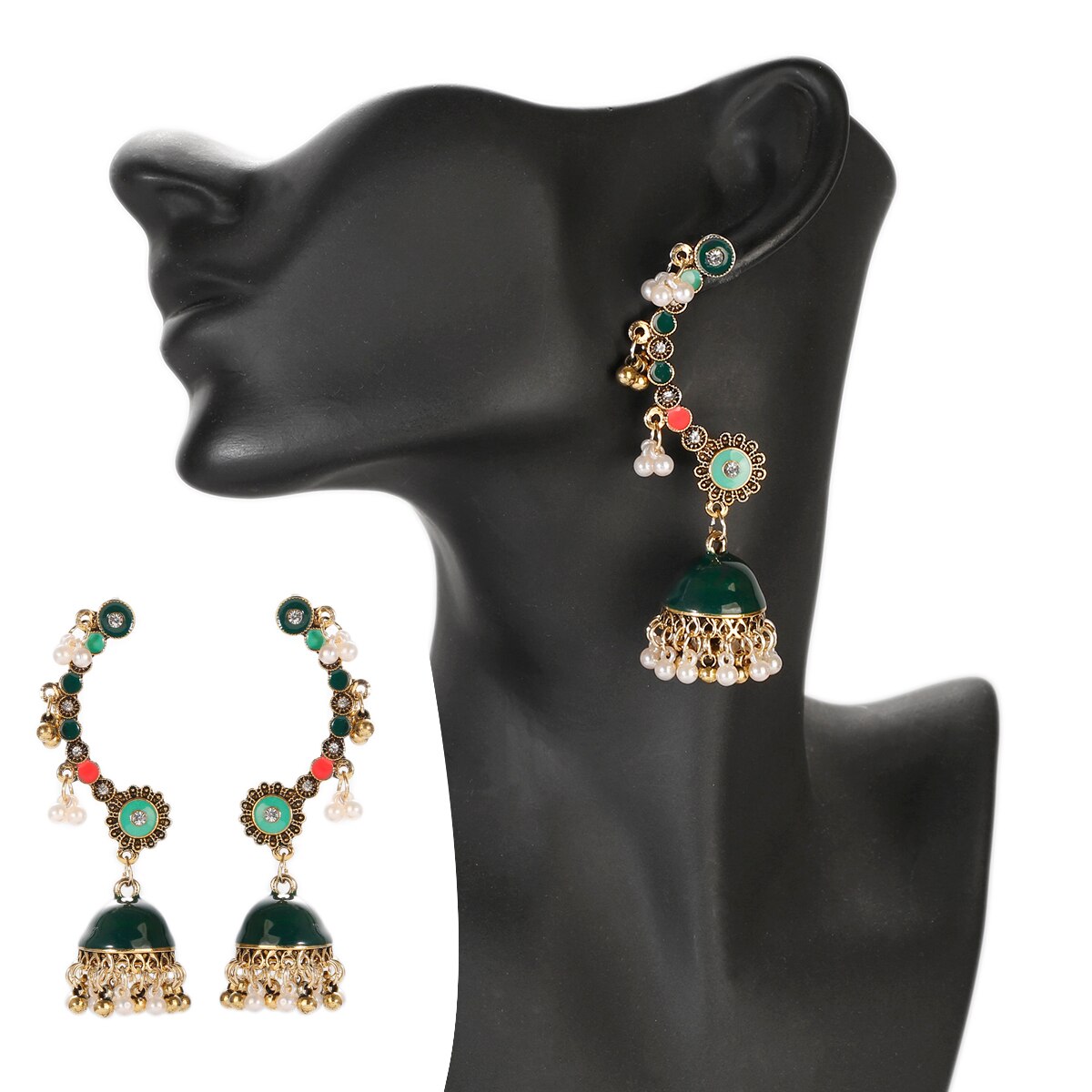 Vintage-Black-Dripping-Oil-Indian-Earring-For-Women-Pendient-Ethnic-Flower-Earring-Tibetan-Jewelry-B-1005004041465466-6