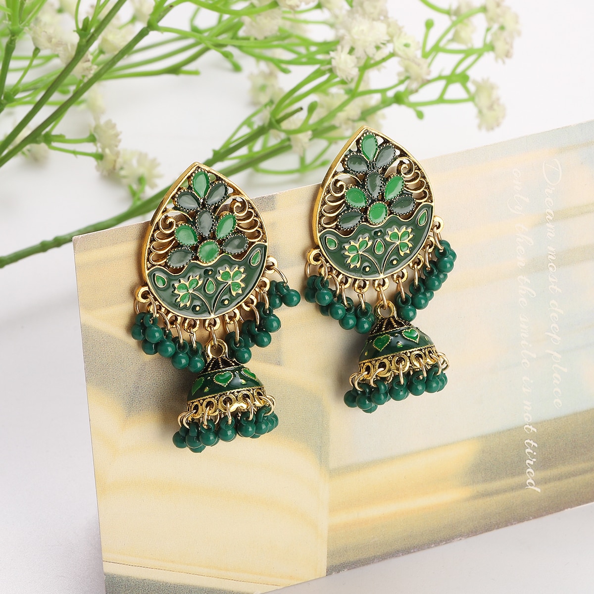 Vintage-Fashion-Water-Drop-Dangle-Earrings-for-Women-Ethnic-Indian-Jewelry-Blue-Flower-Tassel-Dangli-3256804947025776-13