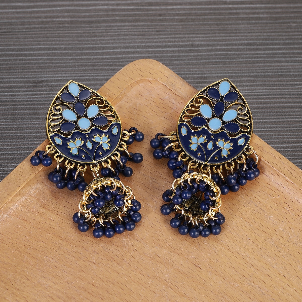 Vintage-Fashion-Water-Drop-Dangle-Earrings-for-Women-Ethnic-Indian-Jewelry-Blue-Flower-Tassel-Dangli-3256804947025776-7