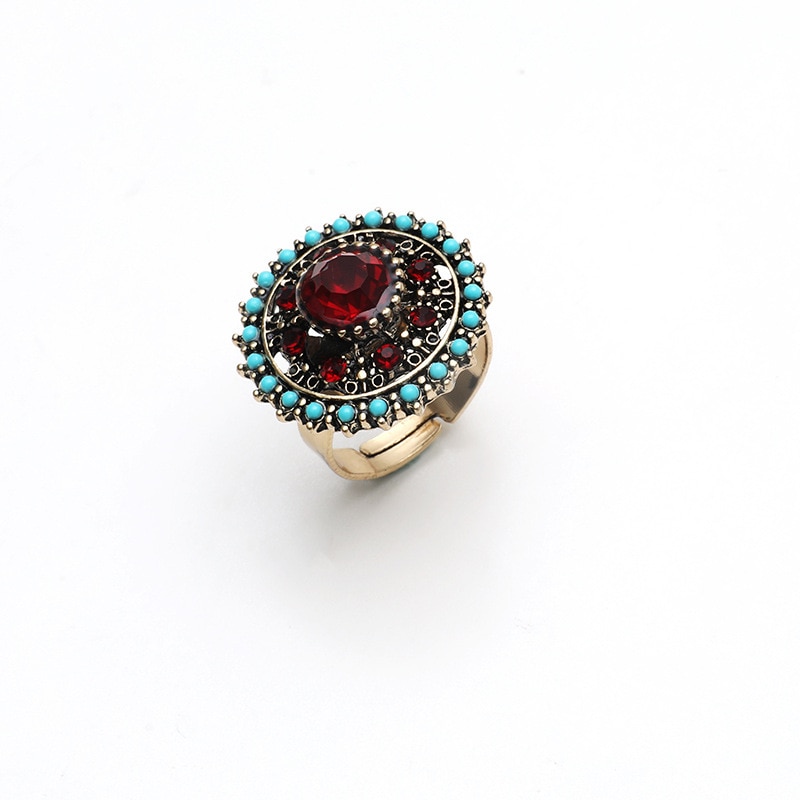 Vintage-Luxury-Red-Crystal-Turquoises-Indian-Jewelry-Retro-Flower-Gold-Color-Alloy-Round-Adjustable--1005004497564738-4