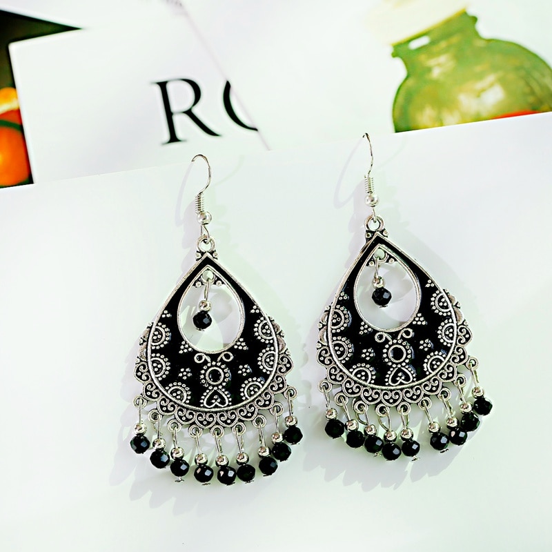 Vintage-Red-Beads-Tassel-Wedding-Earrings-Indian-Jhumka-Antique-Boho-Silver-Color-Flower-Carved-Drop-2255800251588320-7