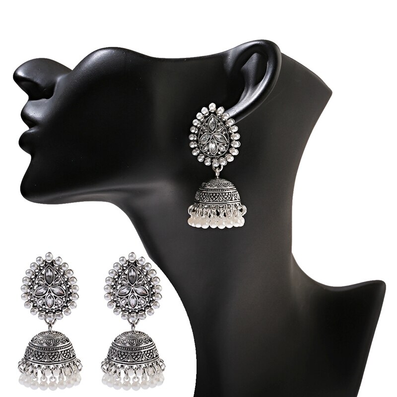 Vintage-Silver-Color-Crystal-Flower-Alloy-Bollywood-Oxidized-Earrings-For-Women-Ethnic-Pearl-Tassel--1005002593354878-6