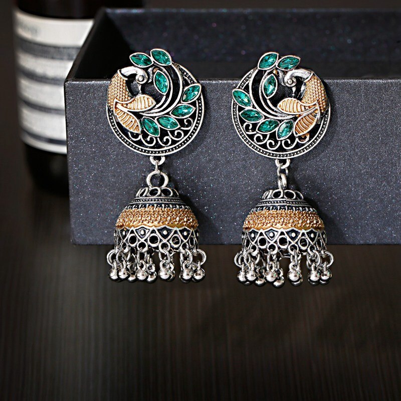 Vintage-Silver-Color-Rhinestone-Peacock-Flower-Alloy-Bollywood-Oxidized-Earrings-For-Women-Ethnic-Ta-1005002836155324-5