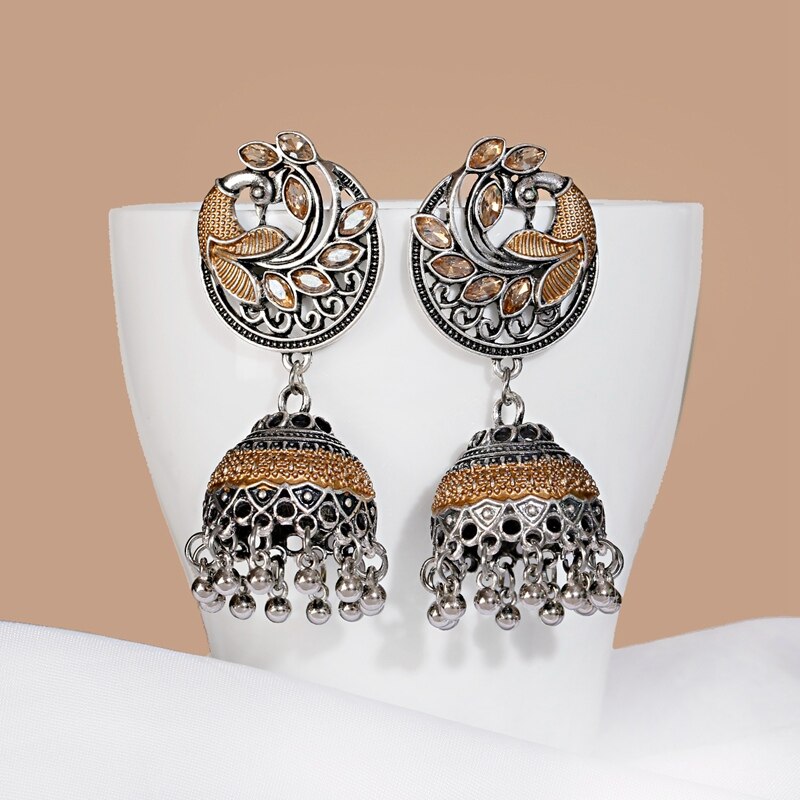 Vintage-Silver-Color-Rhinestone-Peacock-Flower-Alloy-Bollywood-Oxidized-Earrings-For-Women-Ethnic-Ta-1005002836155324-6