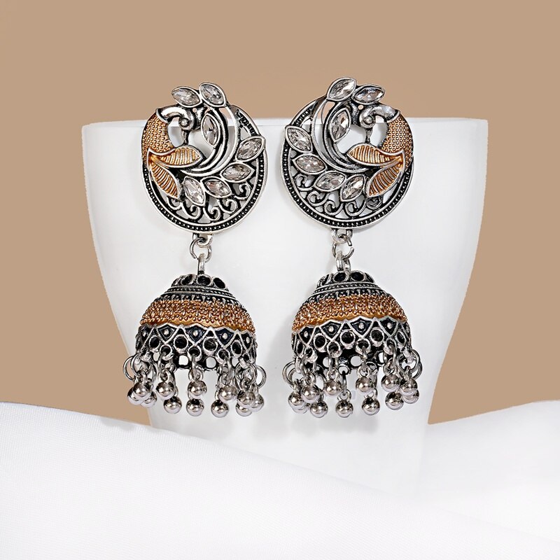 Vintage-Silver-Color-Rhinestone-Peacock-Flower-Alloy-Bollywood-Oxidized-Earrings-For-Women-Ethnic-Ta-1005002836155324-8