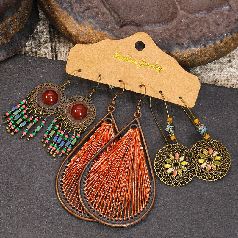 Vintage-Water-Drop-Geometric-Alloy-Handmade-Earrings-Set-For-Women-Ethnic-Boho-Tassel-Earrings-Dripp-1005001678448838-3