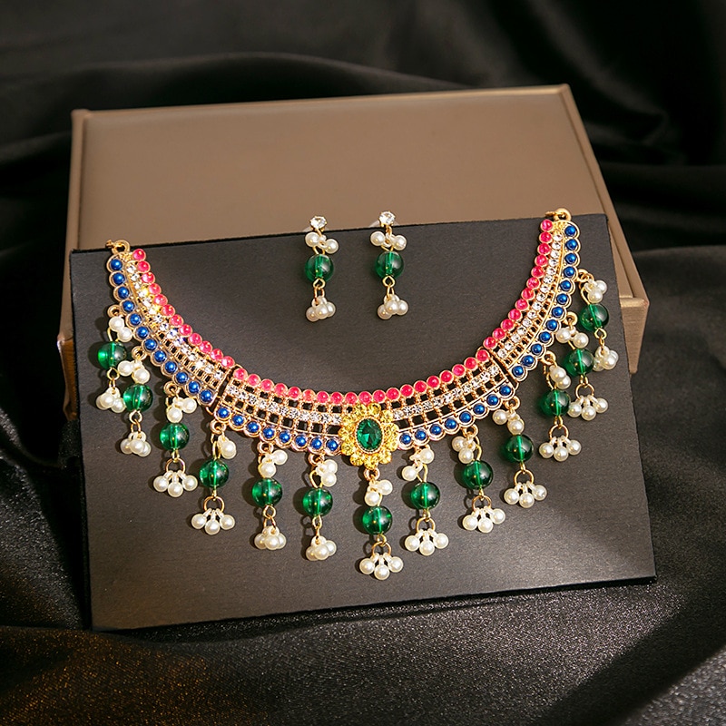 Bohemia-Luxury-Pink-Zircon-Water-Drop-Pendant-Necklace-Earring-for-Women-High-Quality-Wedding-Bridal-1005005038234921-7