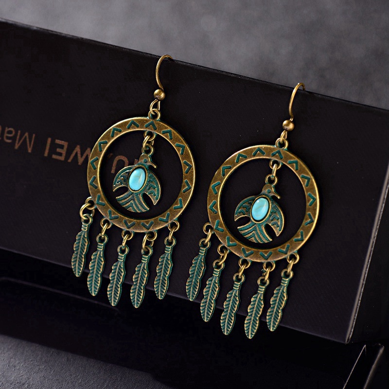 Bohemian-Ethnic-Earrings-For-Women-Vintage-Carved-Alloy-Turquoises-Leaf-Carved-Long-Dangle-Earrings--1005001499013323-4
