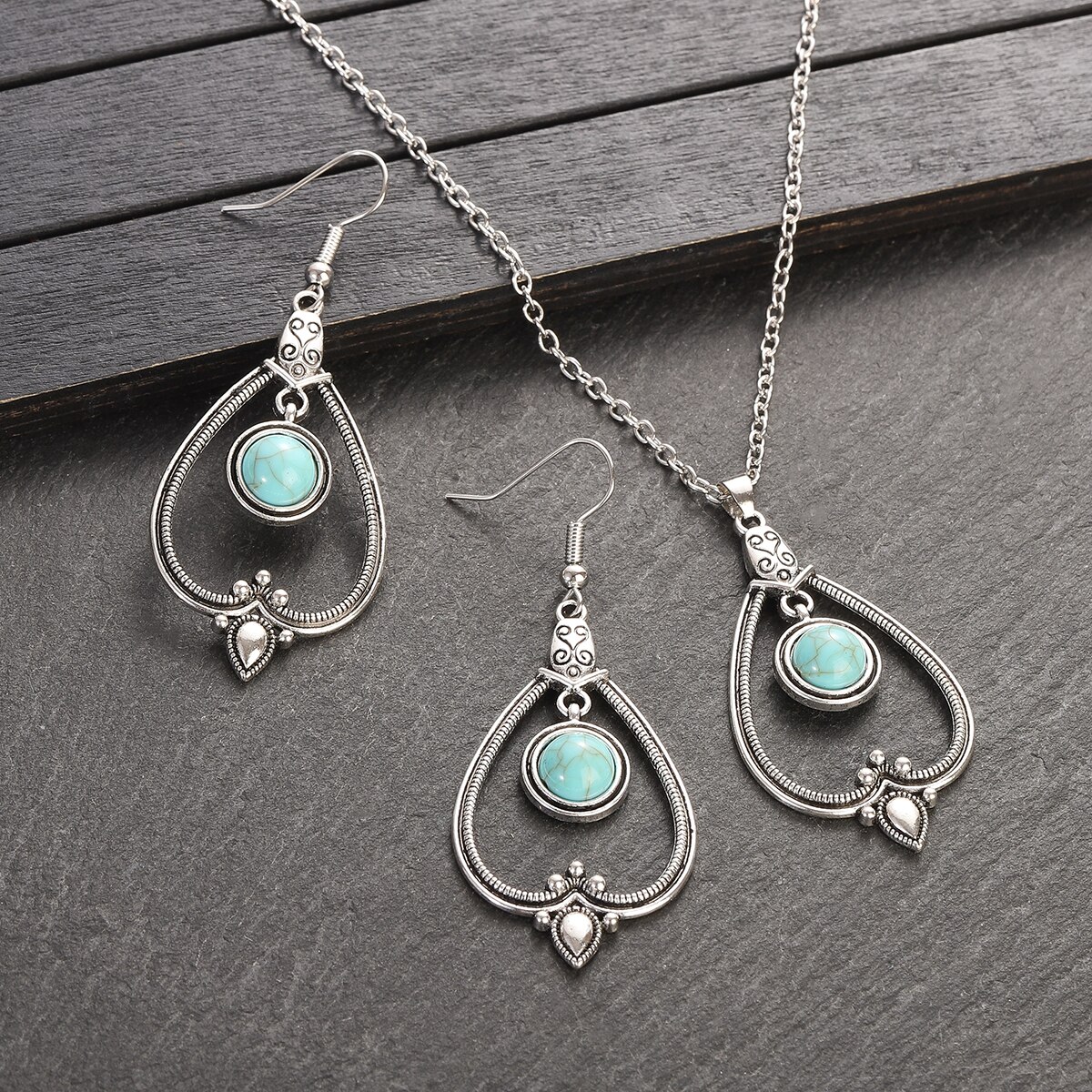 Classic-Ethnic-Silver-Color-Water-Drop-Jewelry-Sets-Ladies-Bohemia-Colorful-Flowers-Pendant-Necklace-1005004920943652-4