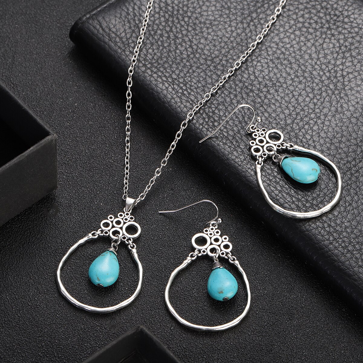 Classic-Ethnic-Silver-Color-Water-Drop-Jewelry-Sets-Ladies-Bohemia-Colorful-Flowers-Pendant-Necklace-1005004920943652-5