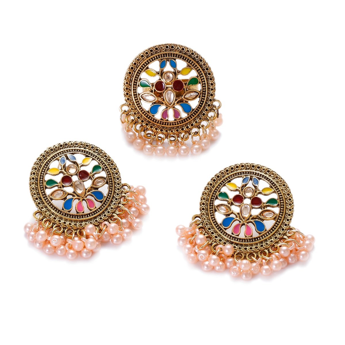 Classic-Round-Flower-India-EarringRing-Set-Women39s-Wedding-Jewelry-Hangers-Pearl-Beads-Jhumka-Earri-1005004392055409-4