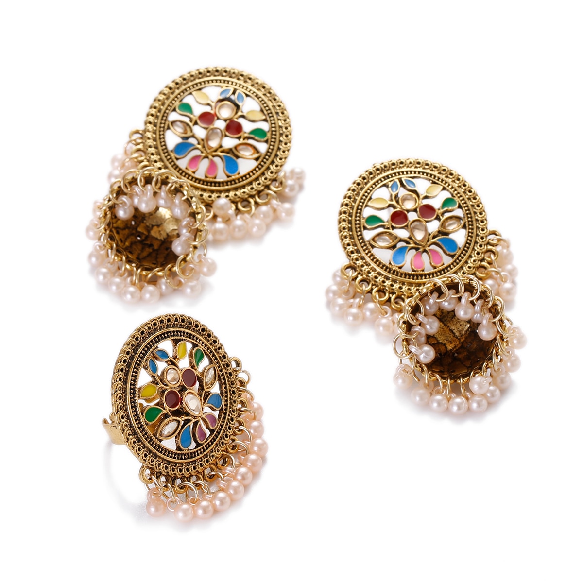 Classic-Round-Flower-India-EarringRing-Set-Women39s-Wedding-Jewelry-Hangers-Pearl-Beads-Jhumka-Earri-1005004392055409-5