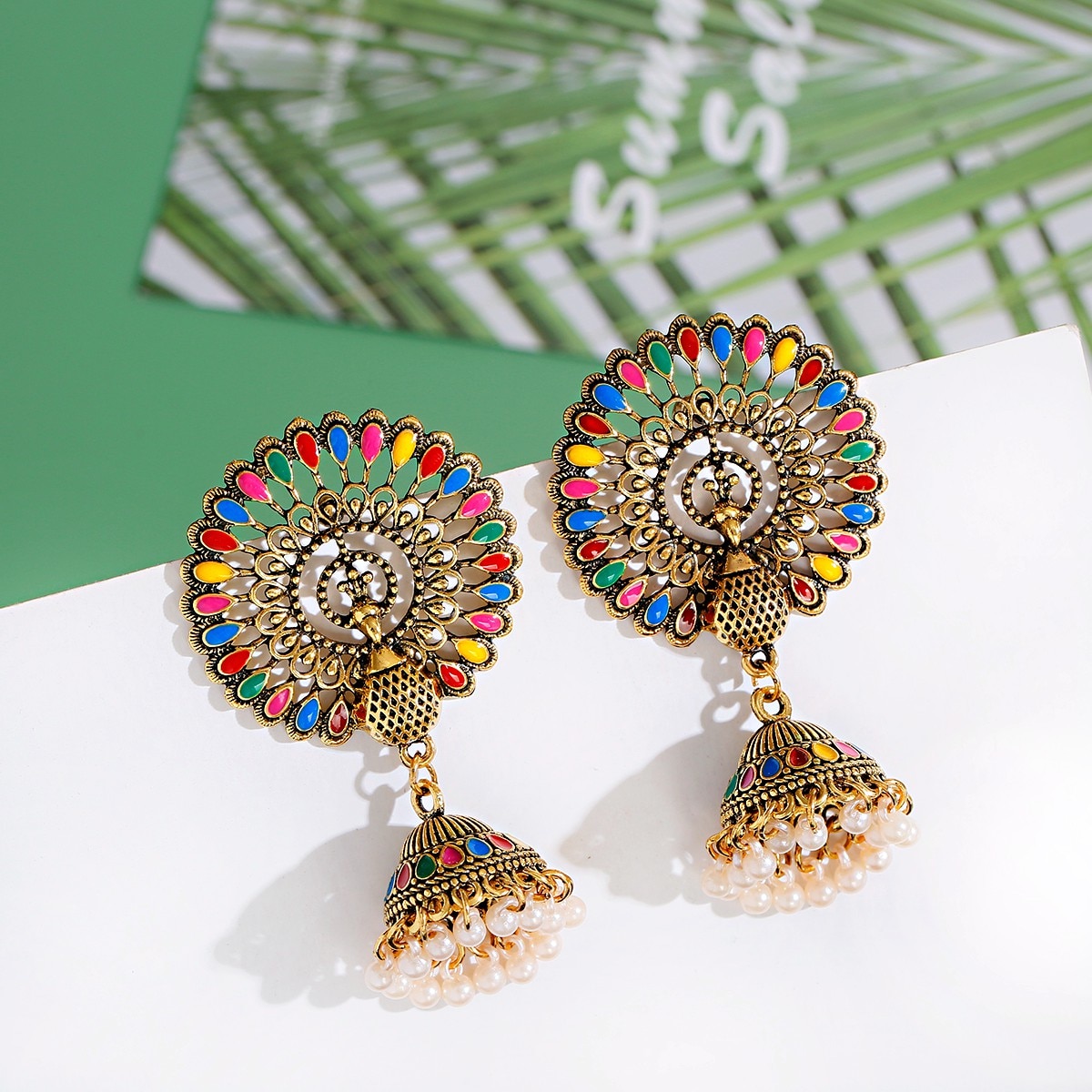 Ethnic-Big-Round-Peacock-Indian-Antique-Jhumka-Earrings-Women-Vintage-Bohemian-Retro-Pearl-Tassel-Be-1005002636130684-5