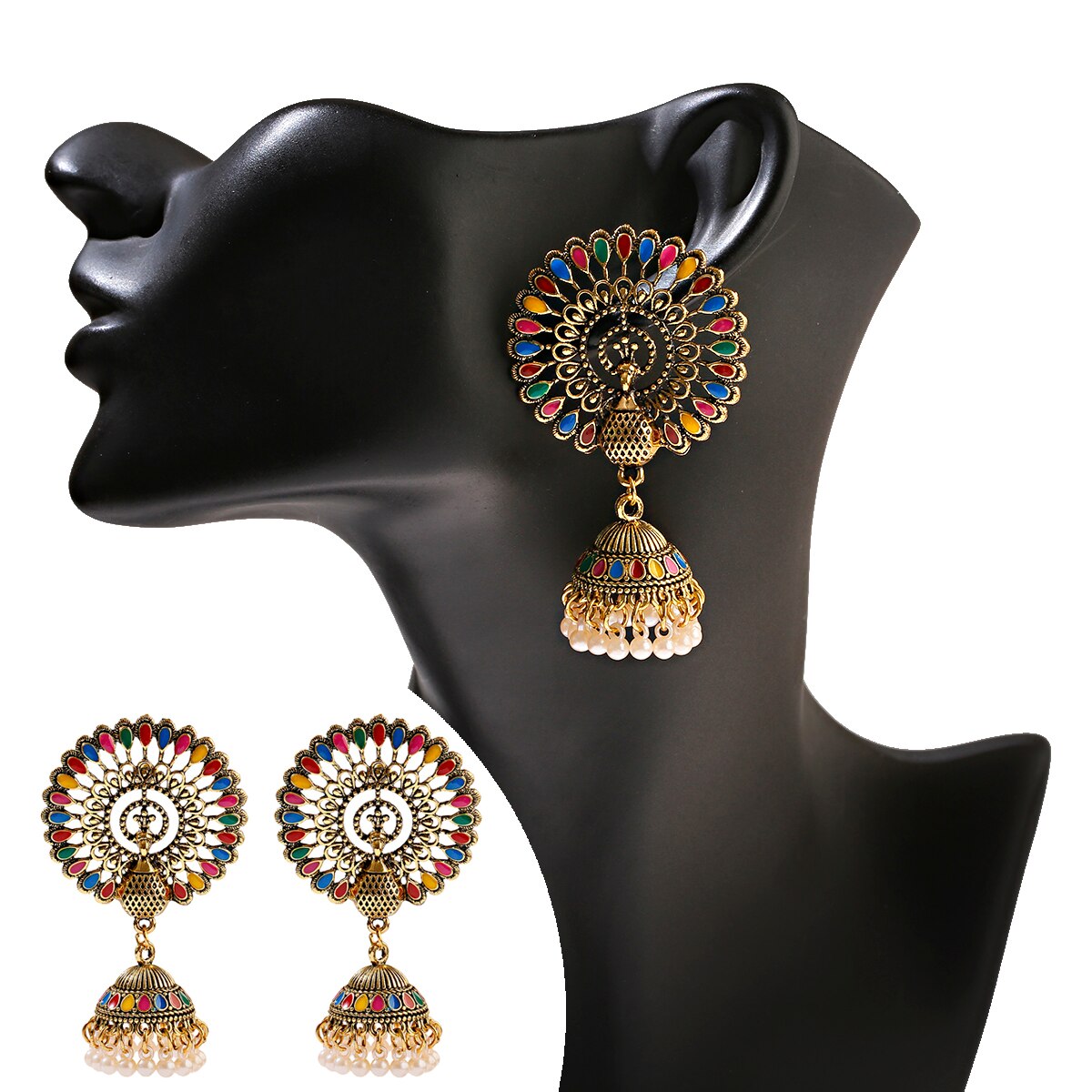 Ethnic-Big-Round-Peacock-Indian-Antique-Jhumka-Earrings-Women-Vintage-Bohemian-Retro-Pearl-Tassel-Be-1005002636130684-9