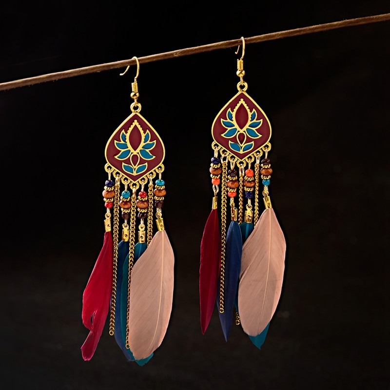 Ethnic-Bohemia-Boho-Women-Colorful-Long-Feather-Dangle-Earrings-Charm-Vintage-Lotus-Metal-Tassel-Sta-33028413300-2