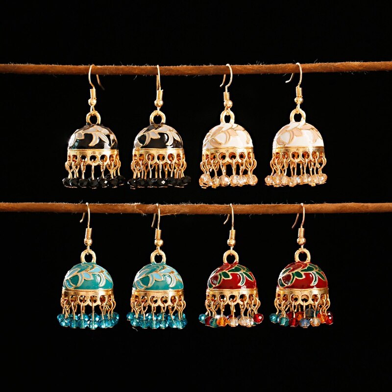 Ethnic-Colorful-Beads-Tassel-Gold-Color-Jhumka-Earrings-Womens-Ethnic-Vintage-Flower-Bollywood-Oxidi-2255801152237949-2
