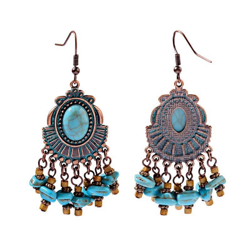 Ethnic-Indian-Alloy-Blue-Stone-Beads-Tassel-Dangle-Earrings-For-Women-Gypsy-Jhumka-Jhumki-Earring-St-4000046326289-5