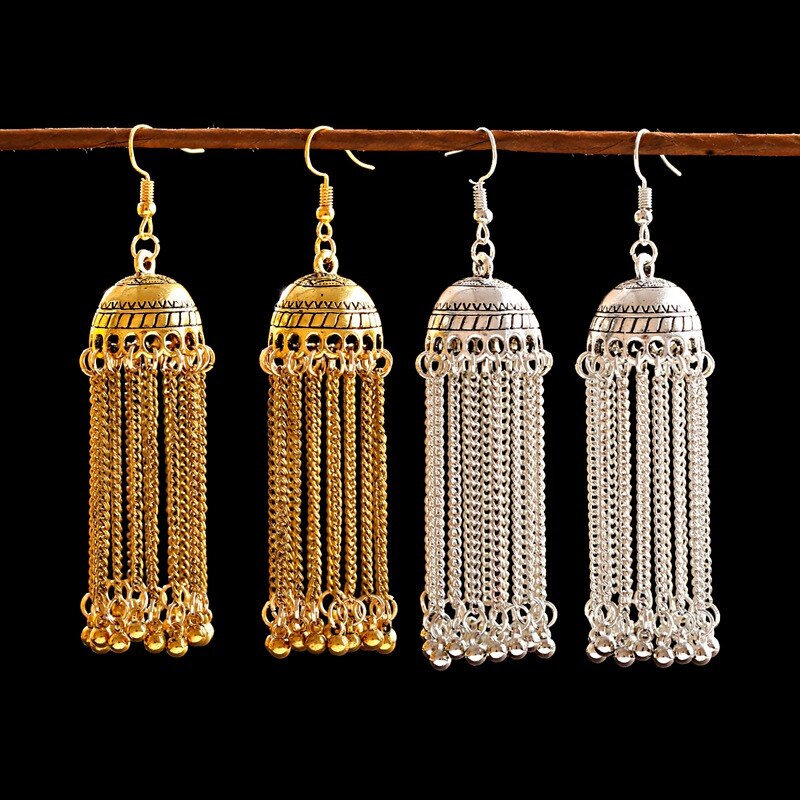 Ethnic-Silver-Color-Long-Tassel-Indian-Jhumka-Earrings-For-Women-Bell-Gypsy-Drop-Earrings-Tibetan-Ea-4000384699386-2