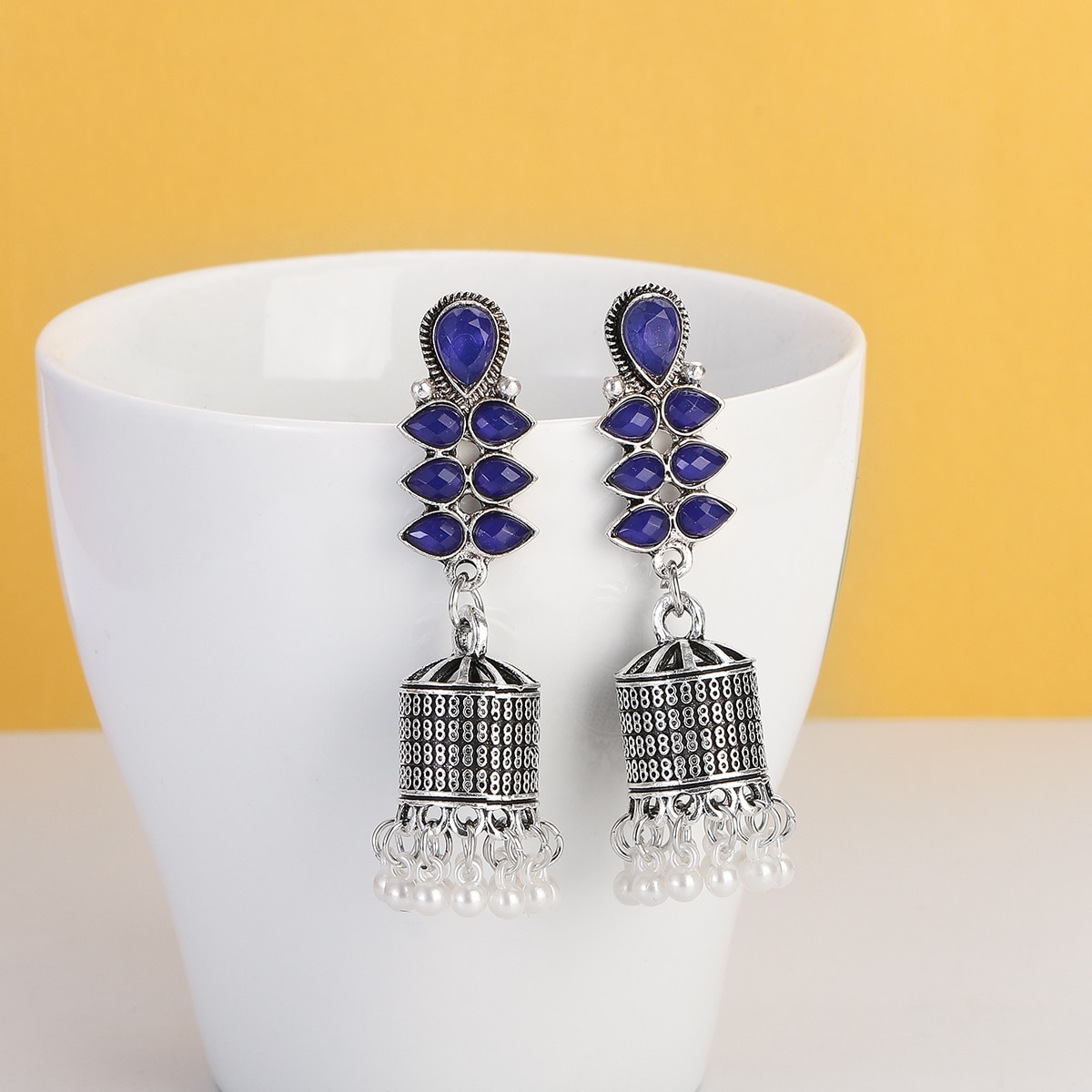 Ethnic-Vintage-Blue-CZ-Dangle-Earrings-Women-Pendient-Rerto-Gyspy-Silver-Color-Bell-Tassel-Earring-J-1005004921245664-4
