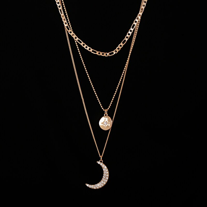 Fashion-Women-Moon-Star-Pendant-Necklace-Female-Charm-Gold-Color-Chain-Multi-layer-Necklaces-For-Fri-1005002603376917-4