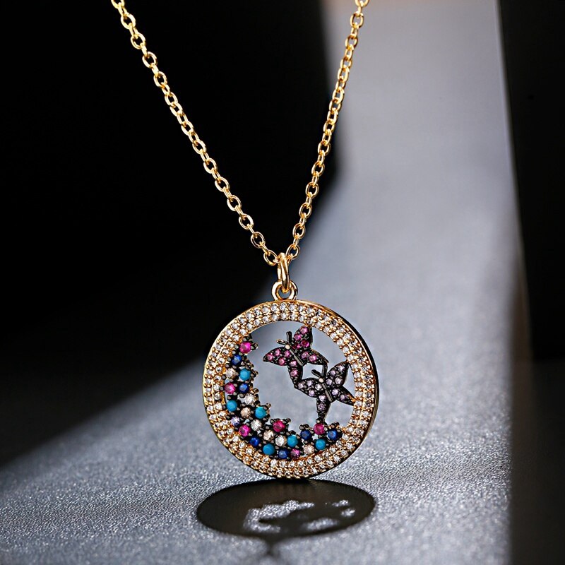 Gold-Color-Butterfly-Pigeon-Necklace-Pandant-Zircon-For-Women-CZ-Rainbow-Chain-Necklace-Long-Collare-2255800680861216-2