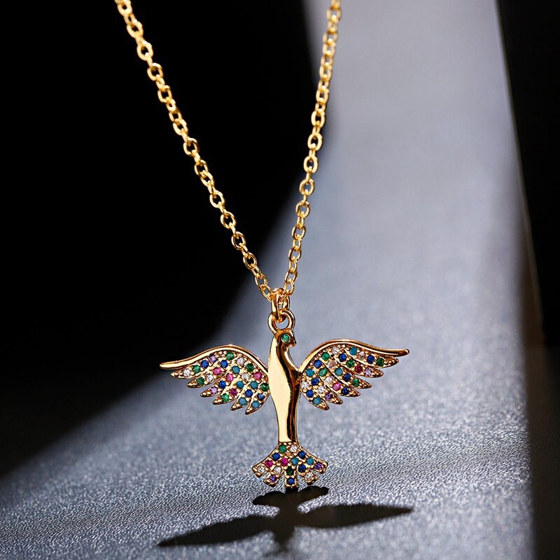 Gold-Color-Butterfly-Pigeon-Necklace-Pandant-Zircon-For-Women-CZ-Rainbow-Chain-Necklace-Long-Collare-2255800680861216-5