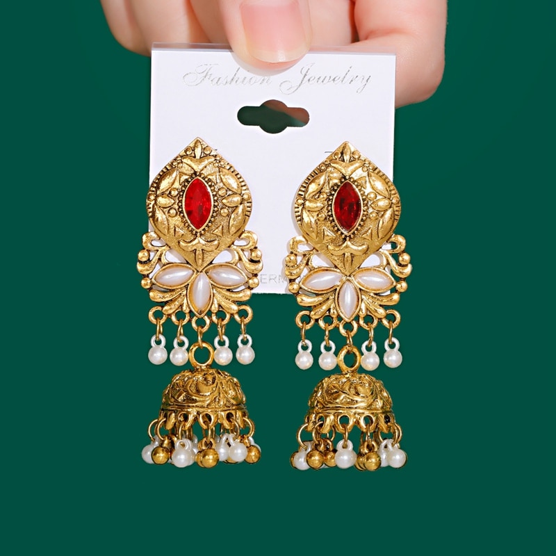 New-Vintage-Gold-Color-Indian-Earrings-Classic-Red-Crystal-Flower-Alloy-Pearl-Beads-Bollywood-Jewelr-1005003160882637-3