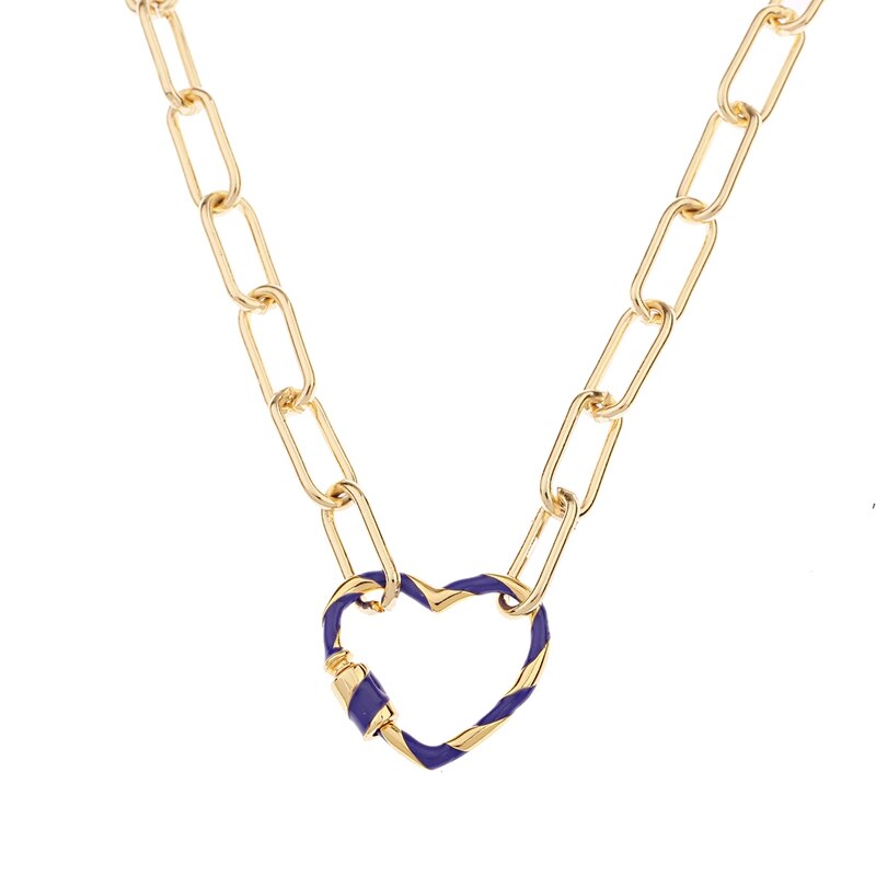 Punk-Heart-Dripping-Oil-Necklace-For-Women-Classic-Gold-Color-Long-Chain-Choker-Copper-Charm-Choker--1005003123090630-8