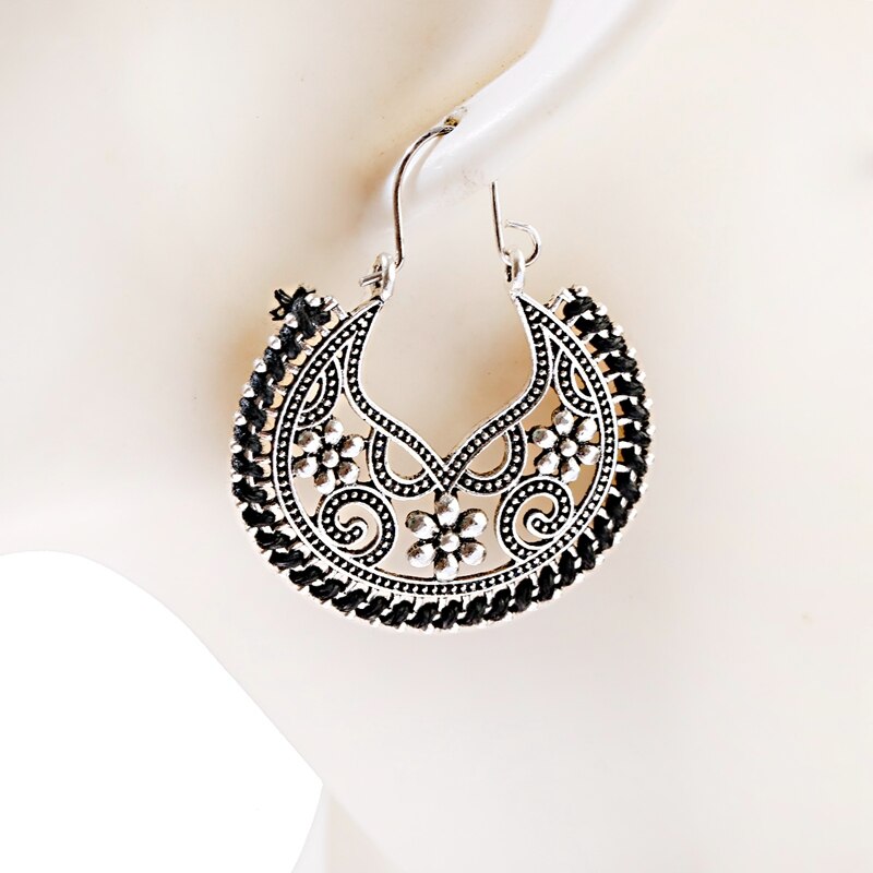 Retro-Bollywood-Womens-Jewellery-Ethnic-Silver-Plated-Afghan-Semicircle-Silk-Drop-Jhumka-Indian-Earr-4001233170665-8