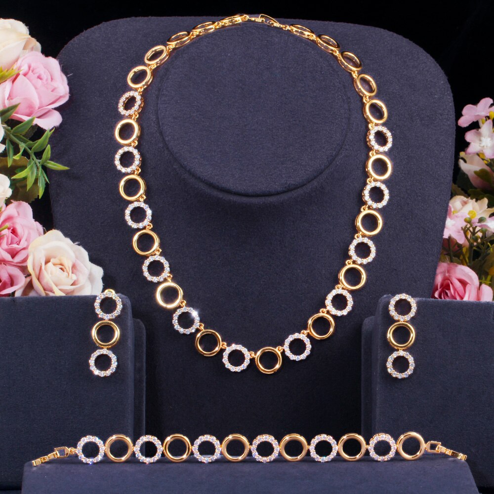 ThreeGraces-3Pcs-Gorgeous-CZ-Gold-Color-Circle-Link-Chain-Bracelet-Necklace-Earrings-Jewelry-Set-Wom-3256802012209743-10