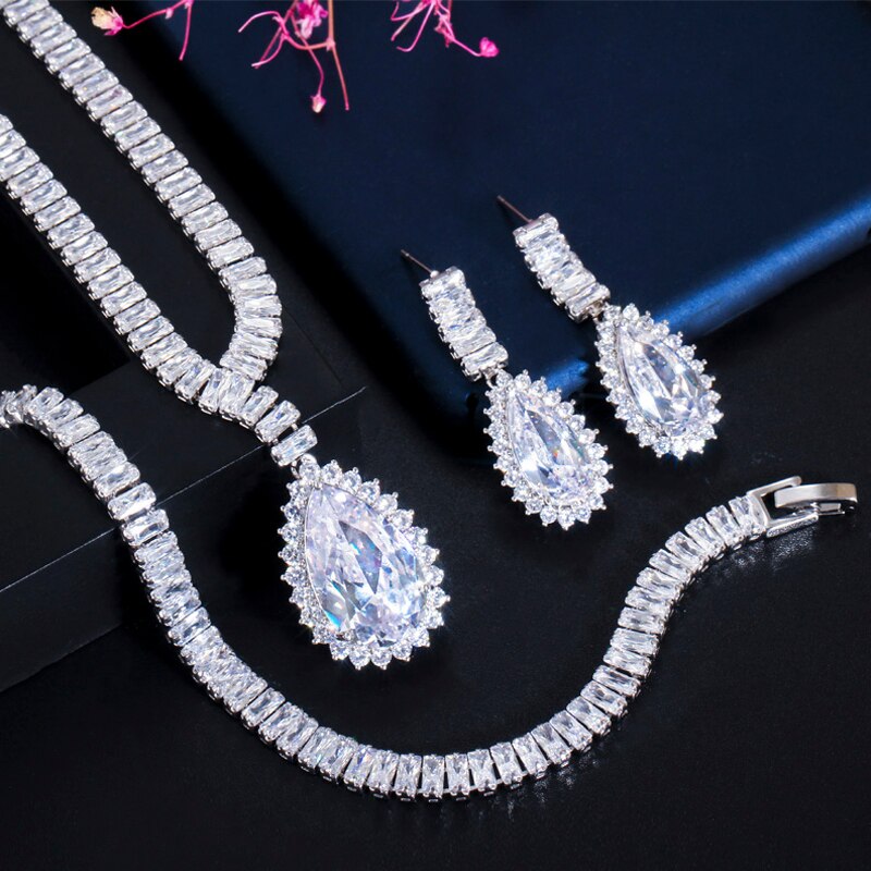 ThreeGraces-3Pcs-Shiny-Cubic-Zirconia-Big-Water-Drop-CZ-Necklace-Earrings-Bracelet-Bridal-Wedding-Je-1005003270313022-7
