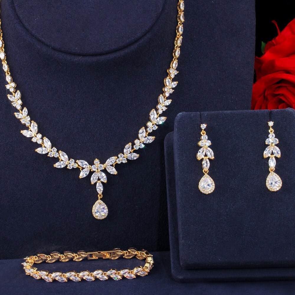 ThreeGraces-3Pcs-Shiny-Water-Drop-CZ-Wedding-Necklace-Earrings-and-Bracelet-Luxury-Prom-Costume-Jewe-4000263696567-3