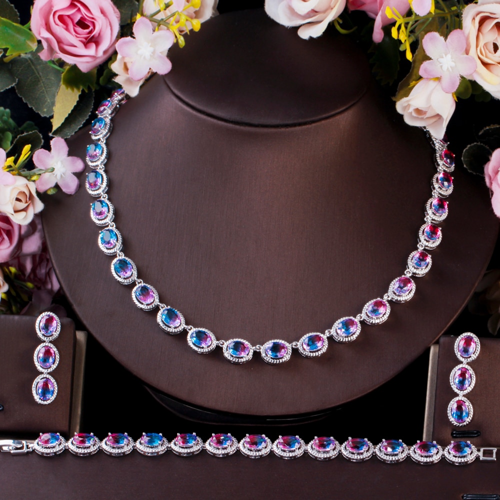 ThreeGraces-3pcs-Rainbow-CZ-Crystal-Round-Choker-Necklace-Earrings-Bracelet-Set-for-Women-Elegant-Br-1005002597410769-4