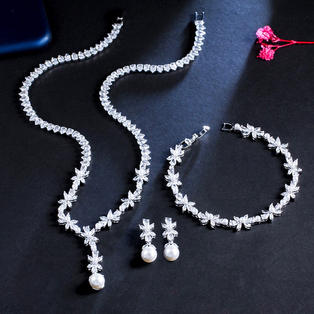ThreeGraces-3pcs-Romantic-Cubic-Zirconia-Silver-Color-Elegant-Pearl-Drop-Bridal-Wedding-Prom-Jewelry-1005004433502209-4
