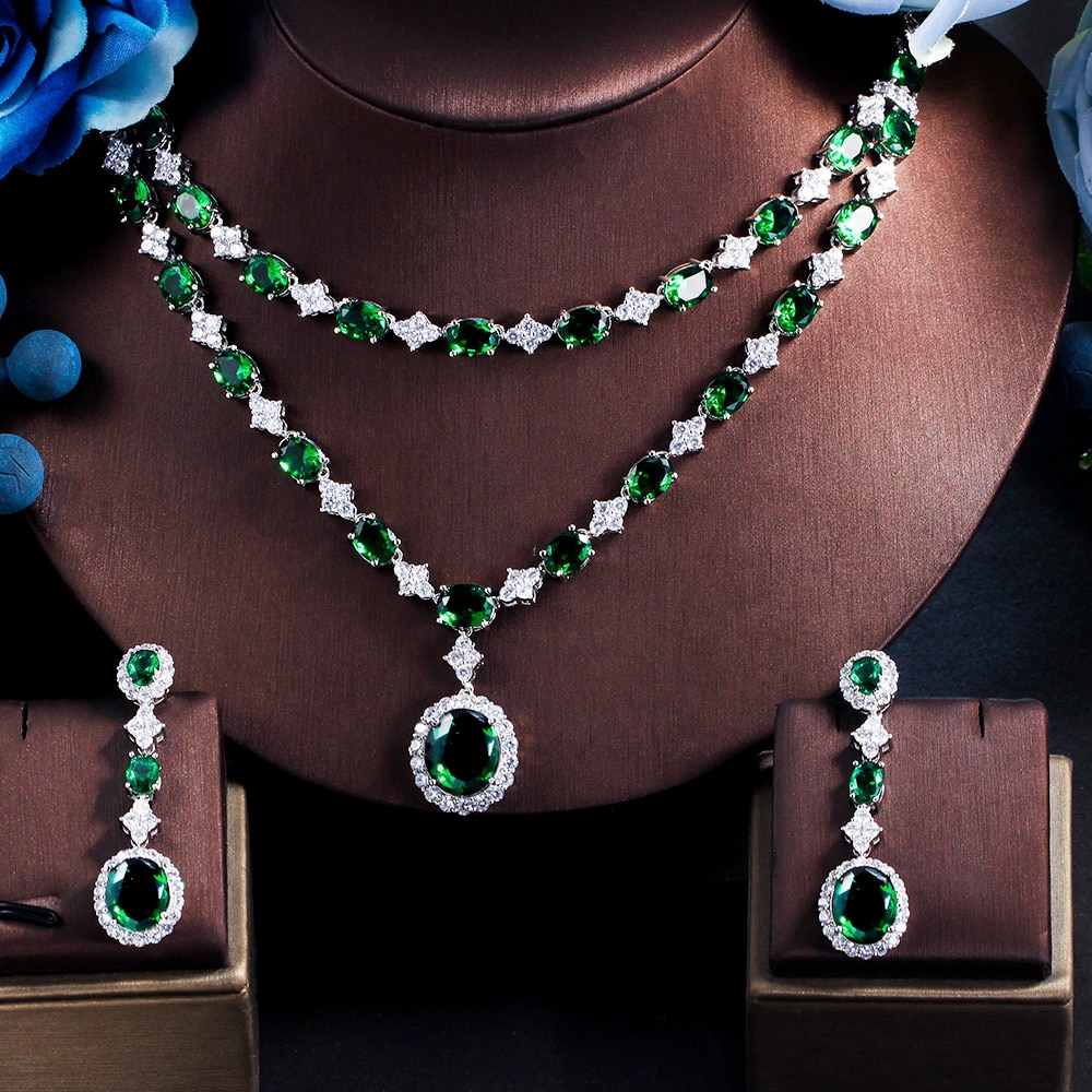 ThreeGraces-4pcs-Elegant-Bridal-Necklace-Set-for-Women-Green-Cubic-Zirconia-Wedding-Dubai-Saudi-Part-1005004333203525-10