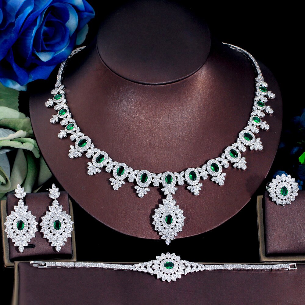 ThreeGraces-4pcs-Luxury-Green-Cubic-Zirconia-Dubai-Nigerian-Bridal-Wedding-Necklace-Costume-Jewelry--3256804523636348-9
