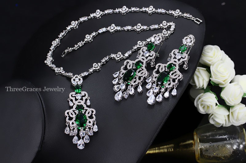 ThreeGraces-African-Women-Luxury-Cubic-Zirconia-Stone-Super-Long-Earrings-Necklace-Statement-Jewelry-32785331839-9