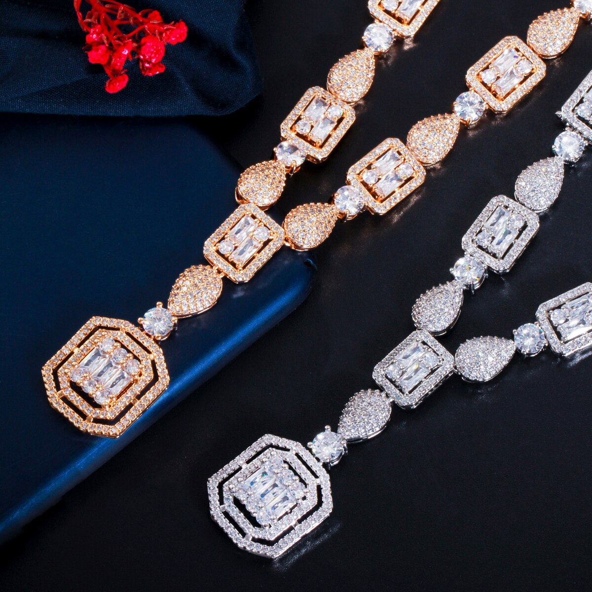 ThreeGraces-Elegant-Bridal-Wedding-Square-Necklace-Earrings-Sets-White-CZ-Crystal-Silver-Color-India-1005001616553168-9