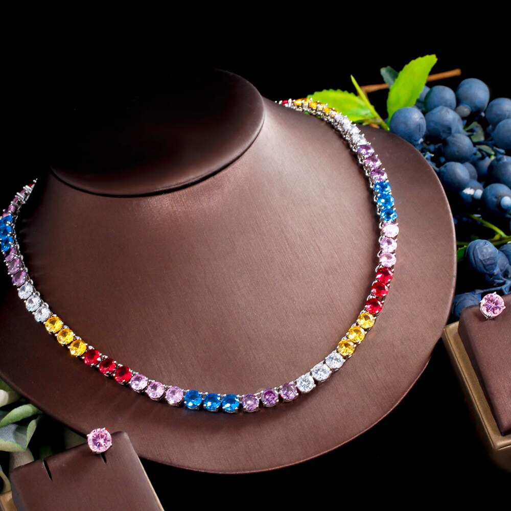 ThreeGraces-Elegant-Multicolor-Cubic-Zirconia-Round-CZ-Tennis-Choker-Necklace-Earrings-Bridal-Party--1005004881512420-8
